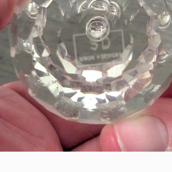 Simon Designs x2 Pineapple and Pear ,Paperweight Clear Crystal,faceted. - Picture 8 of 10